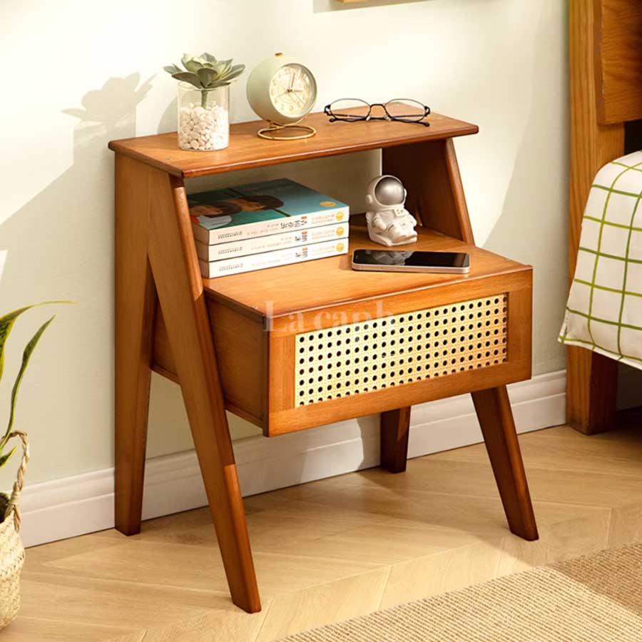 natural wood nightstand(3colors)