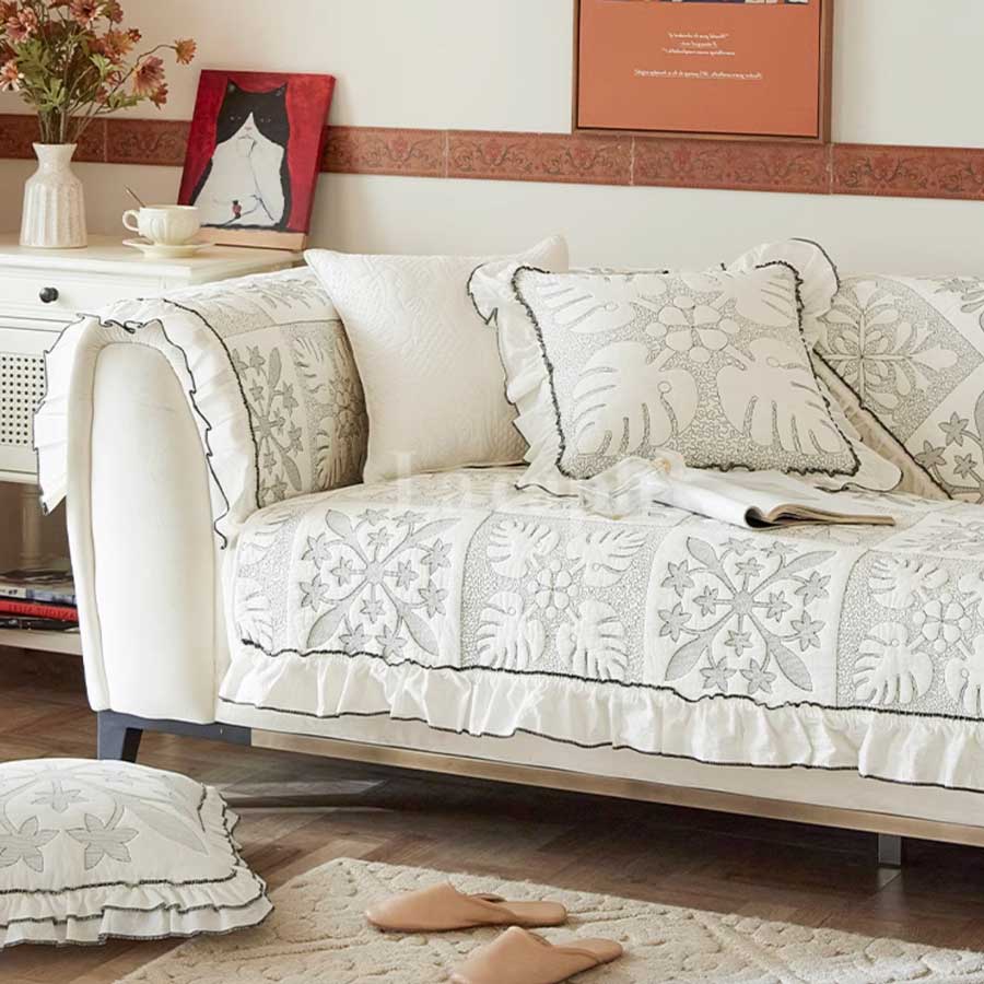 floral elegance sofa cover