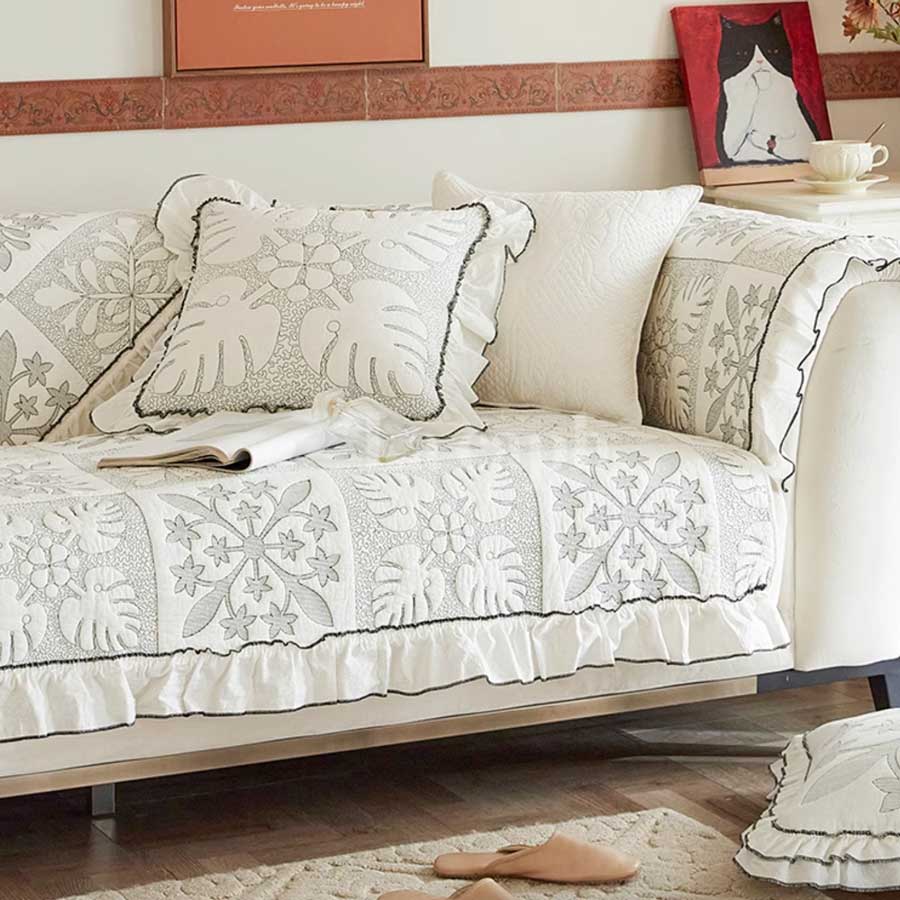 floral elegance sofa cover