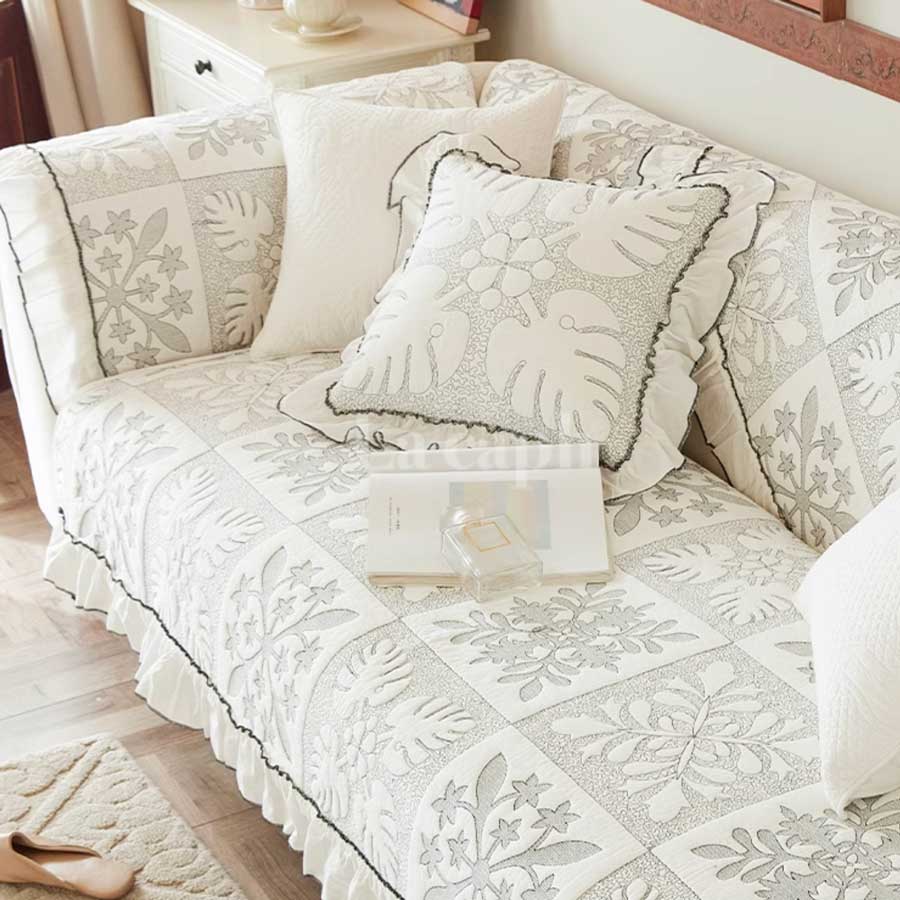 floral elegance sofa cover