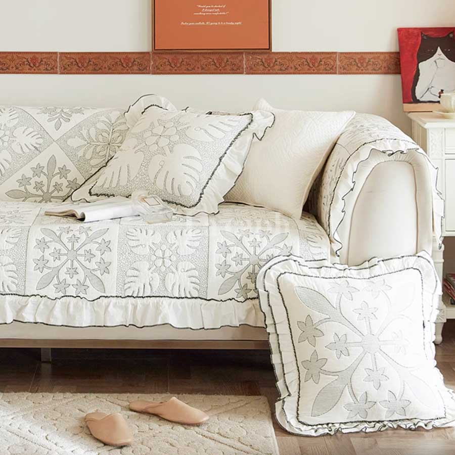 floral elegance sofa cover