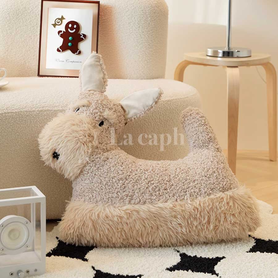 dog shaped floor cushion