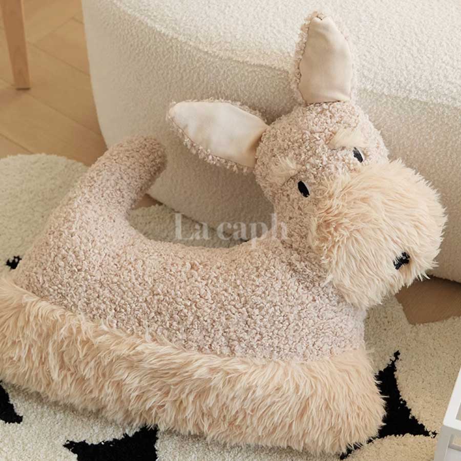 dog shaped floor cushion