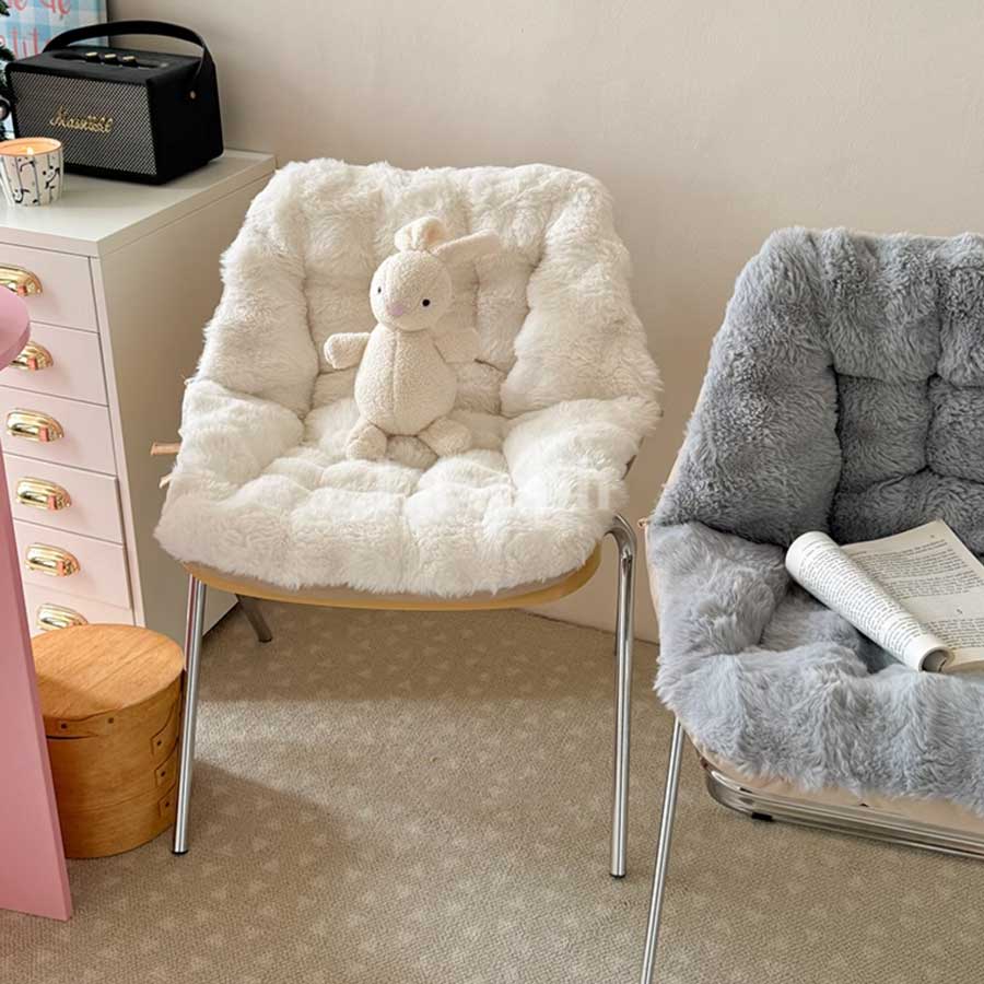 soft furry chair cover (4colors)