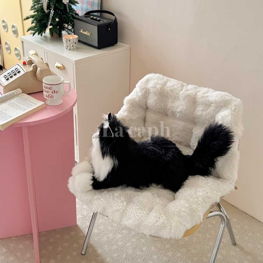 soft furry chair cover (4colors)