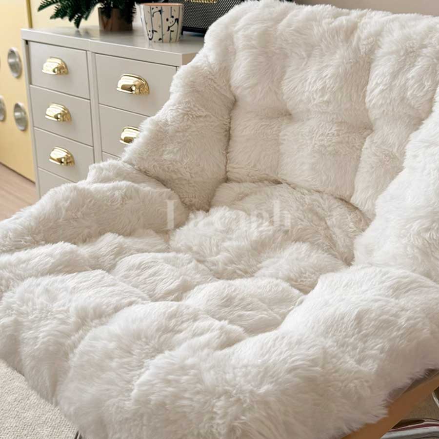 soft furry chair cover (4colors)