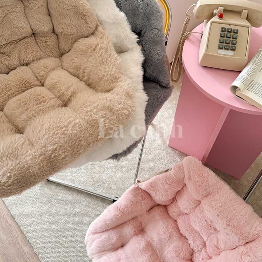 soft furry chair cover (4colors)