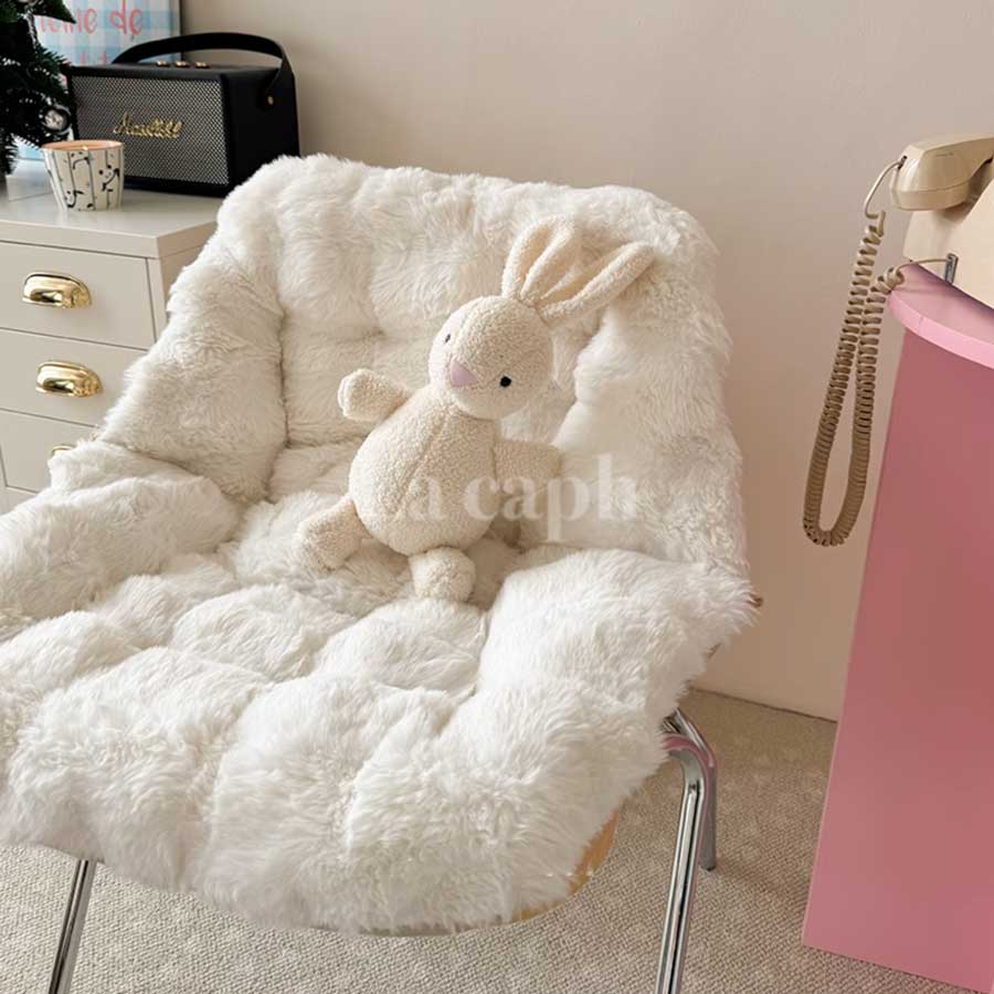 soft furry chair cover (4colors)