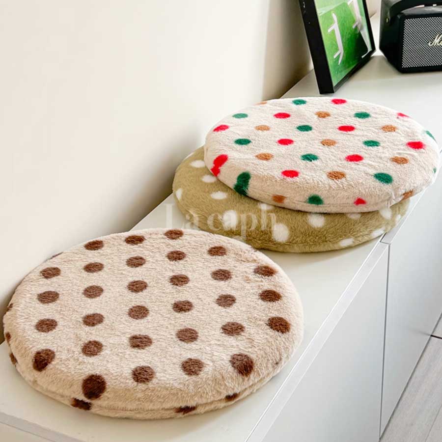 dot round chair cushion (6colors)