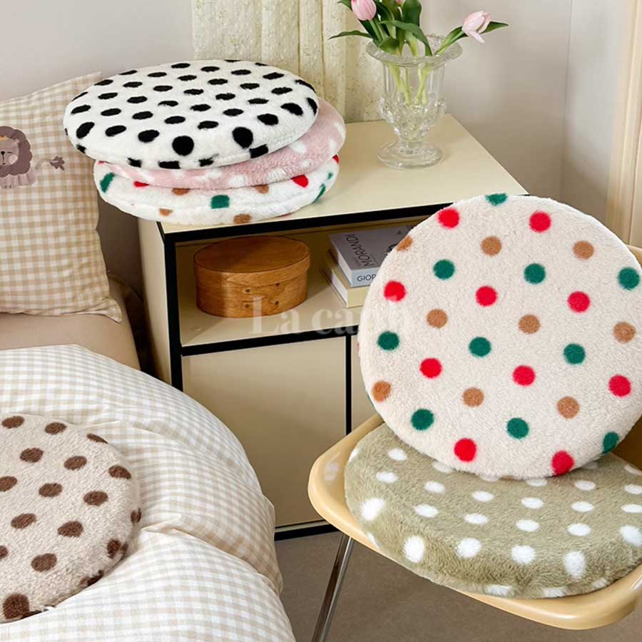 dot round chair cushion (6colors)