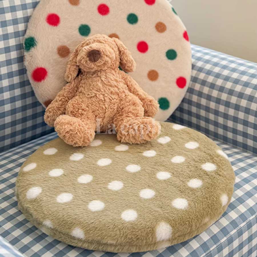 dot round chair cushion (6colors)