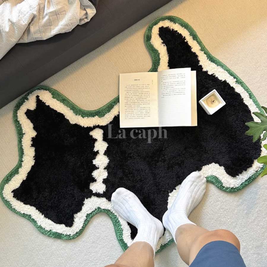 dog shaped floor mat (2designs)