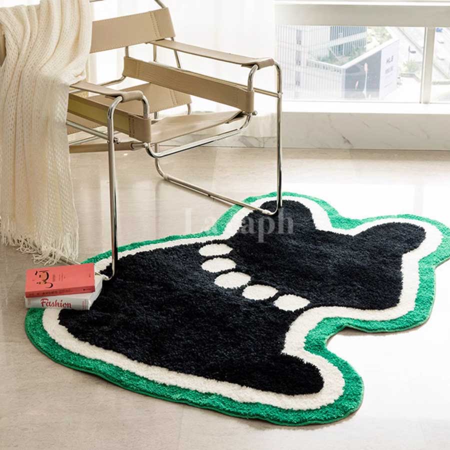 dog shaped floor mat (2designs)