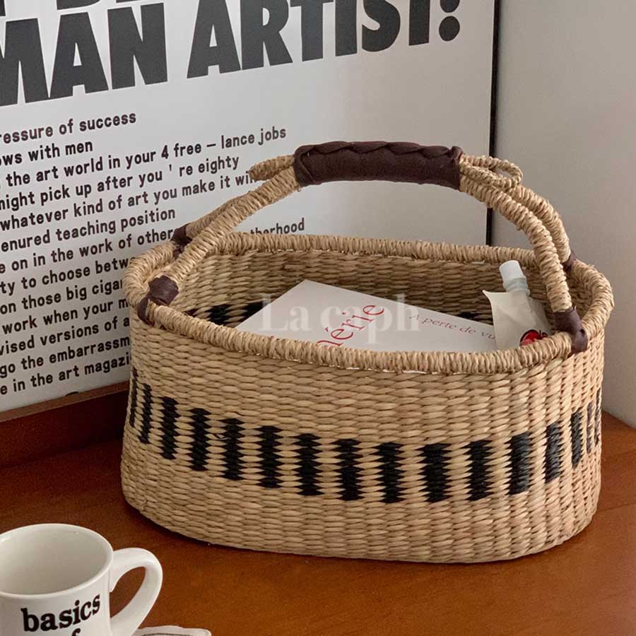 handwoven storage basket (3designs)