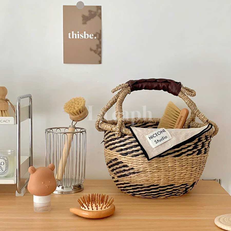 handwoven storage basket (3designs)