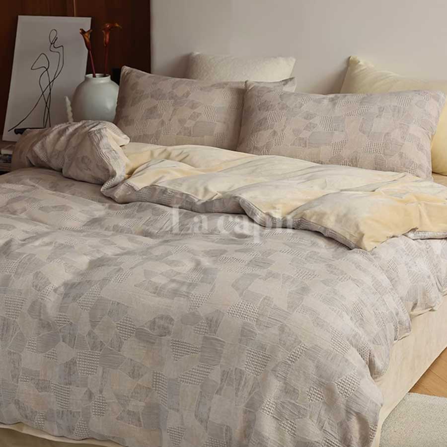 modern mosaic bedlinen set (3colors)