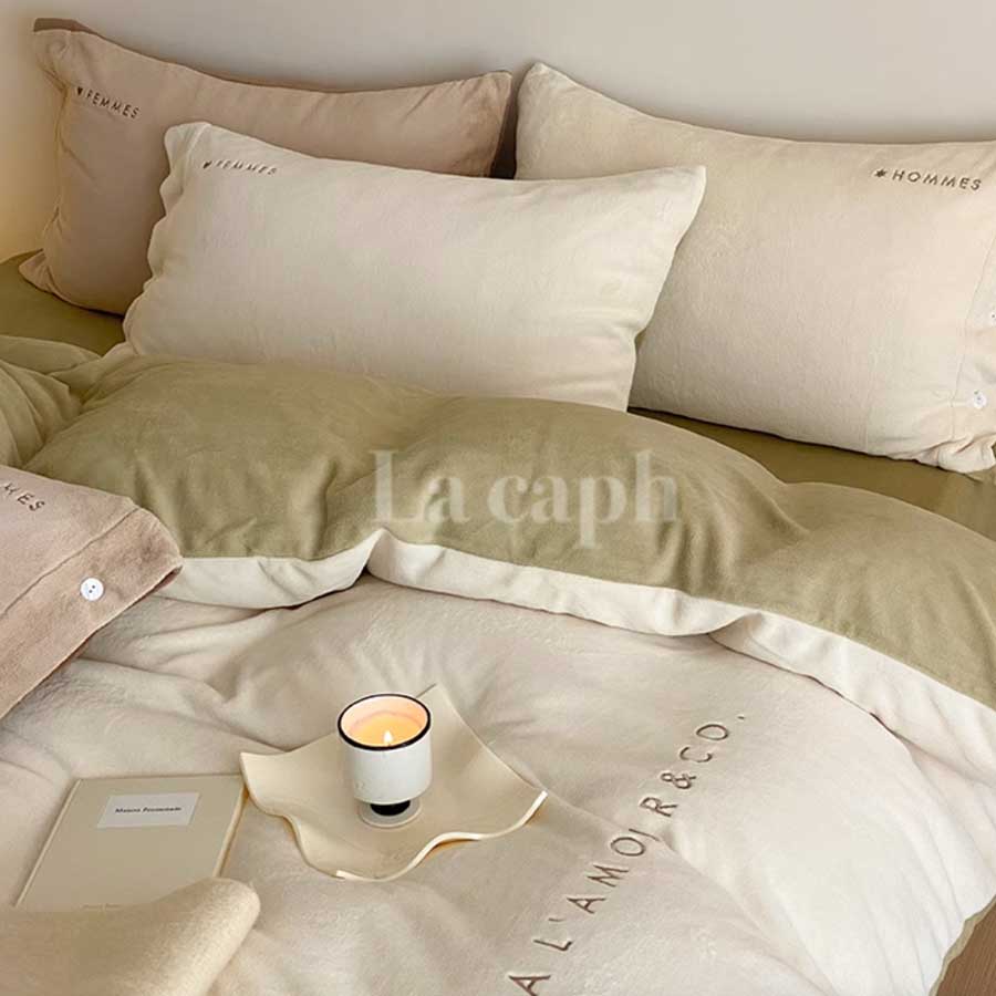 milky velvet bedlinen set (7colors)