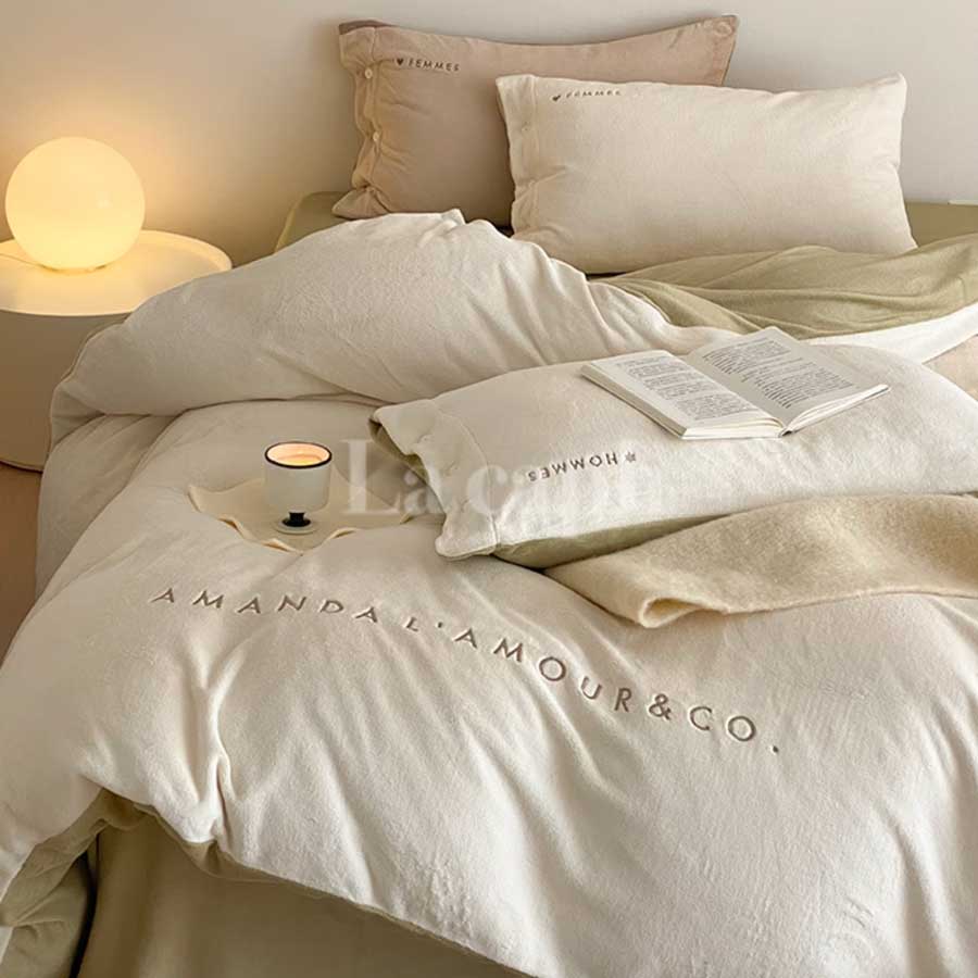 milky velvet bedlinen set (7colors)