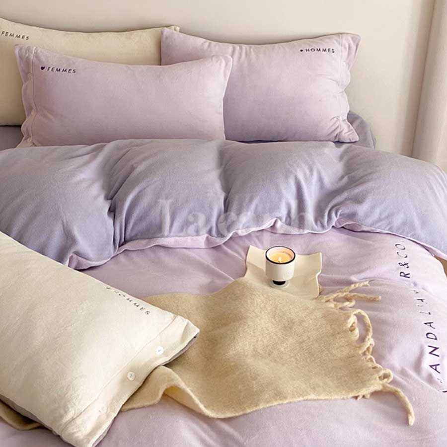 milky velvet bedlinen set (7colors)