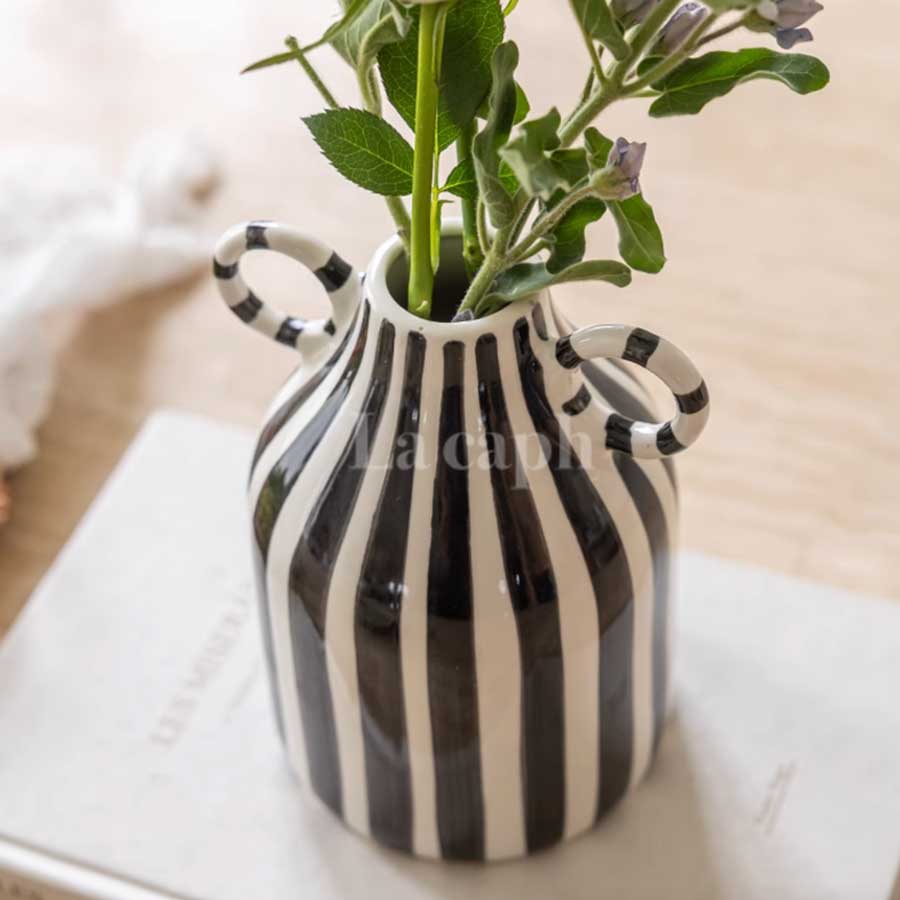 striped ceramic vase (3colors)