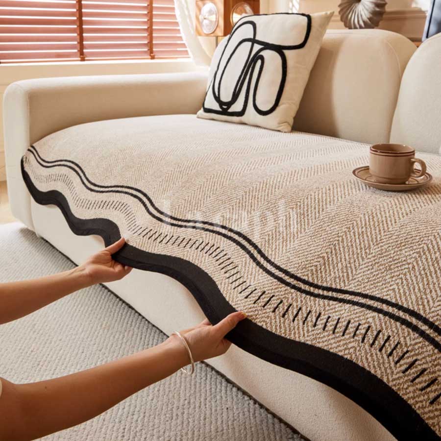 wave edge sofa cover (2colors)(110×110cm〜)