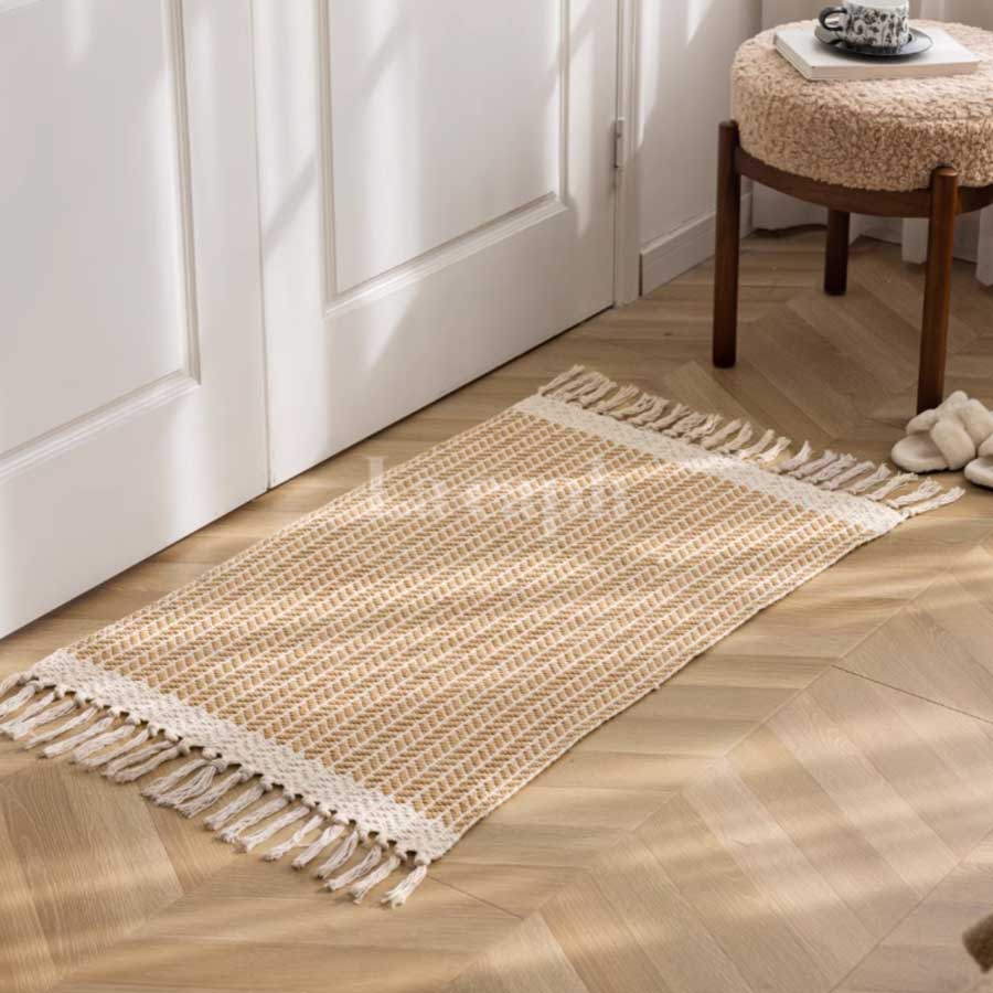 handwoven cotton rug (3colors)