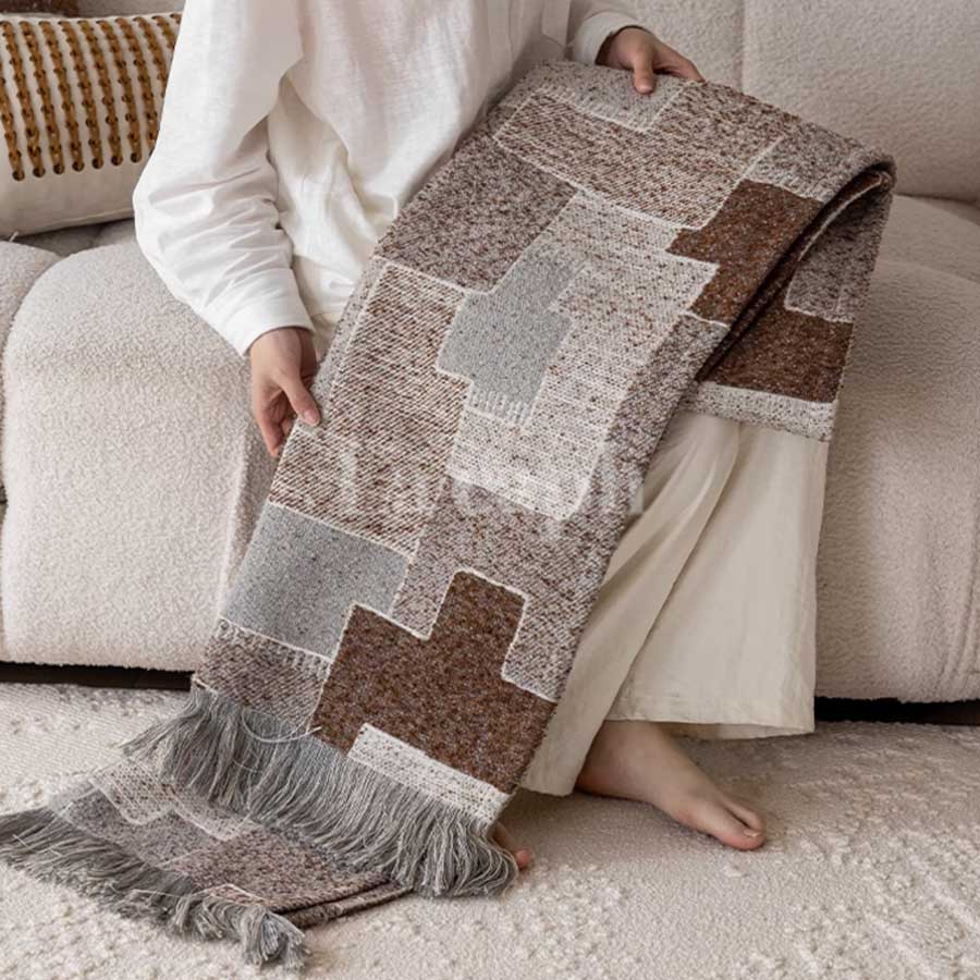 calm brown blanket