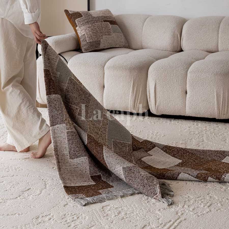 calm brown blanket