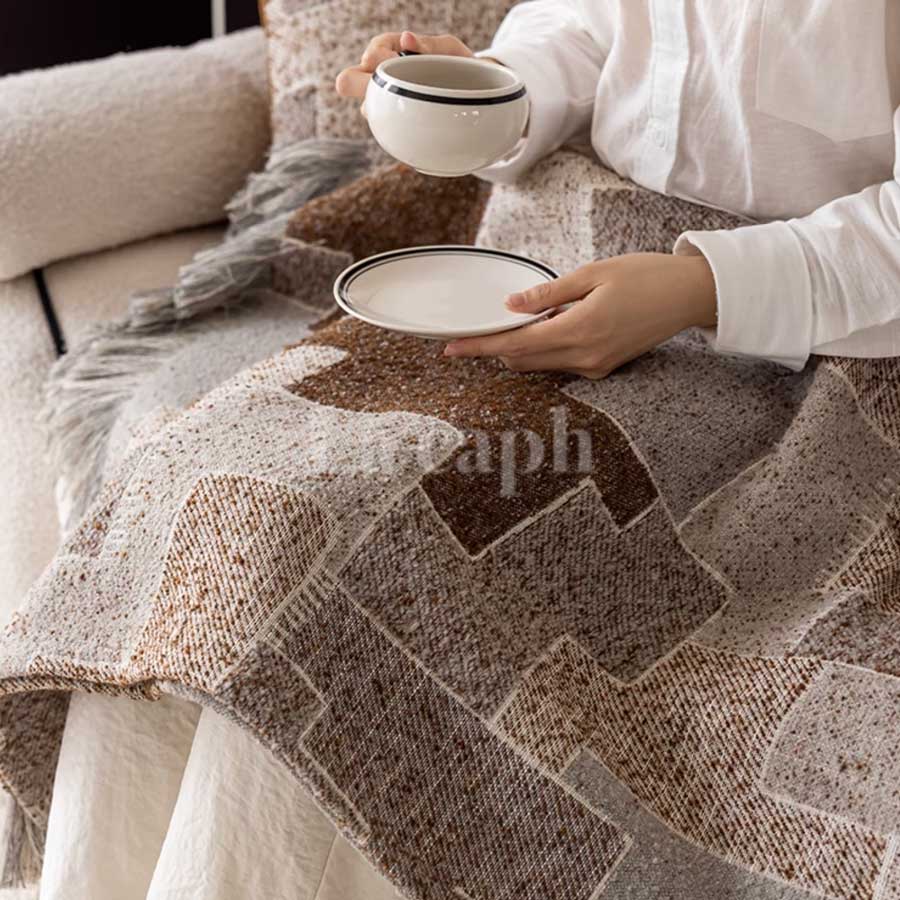 calm brown blanket