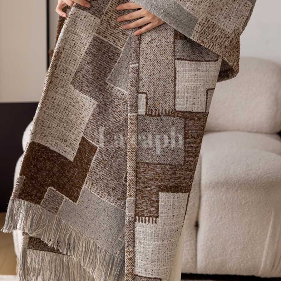 calm brown blanket