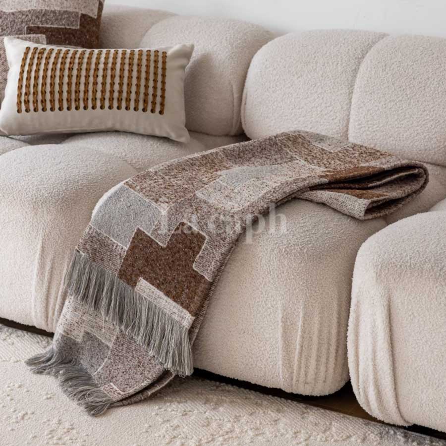 calm brown blanket