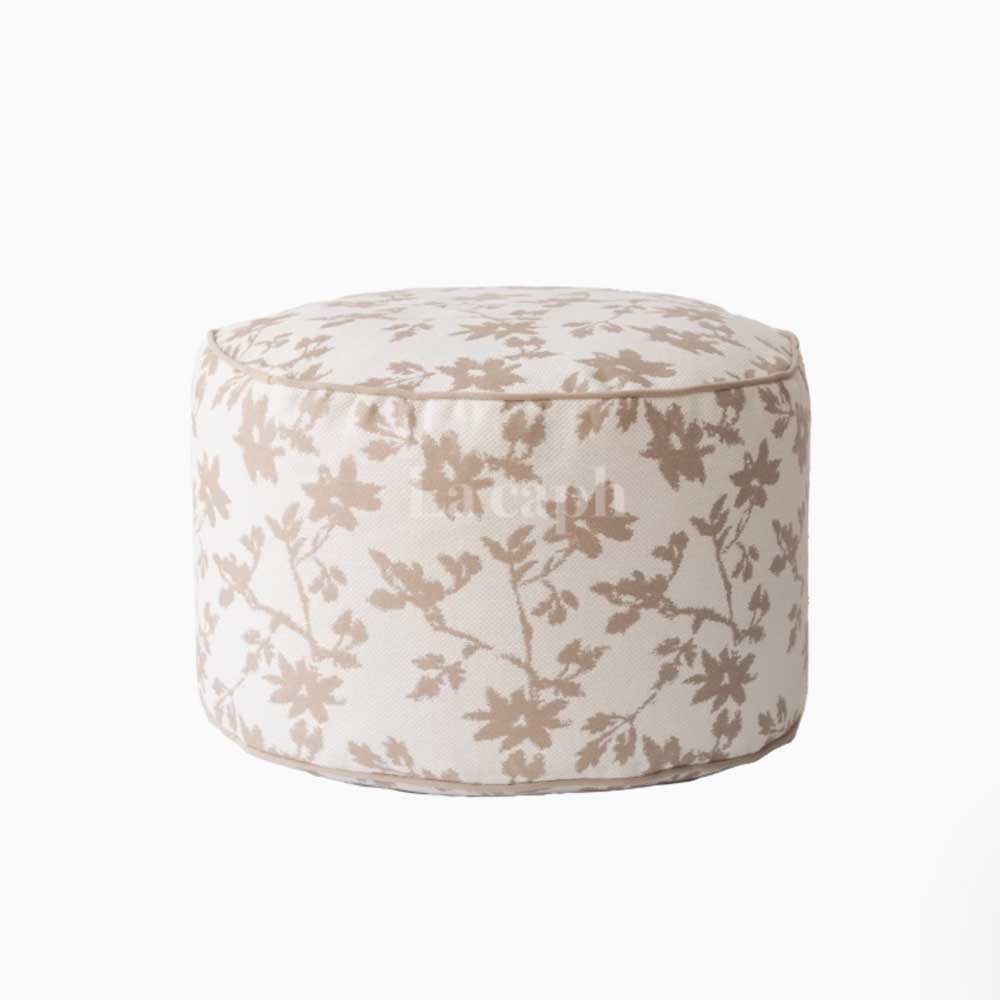 floral print ottoman stool & cushion (2colors)