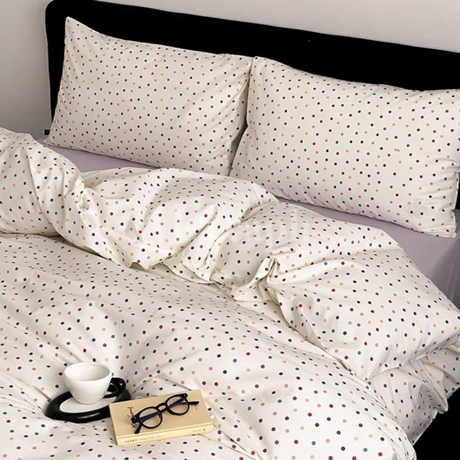 polka dot bedlinen set (4designs)