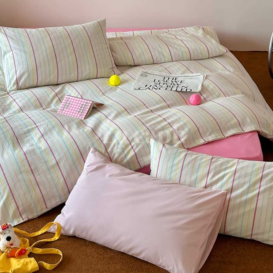 candy stripe bedlinen set (4colors)