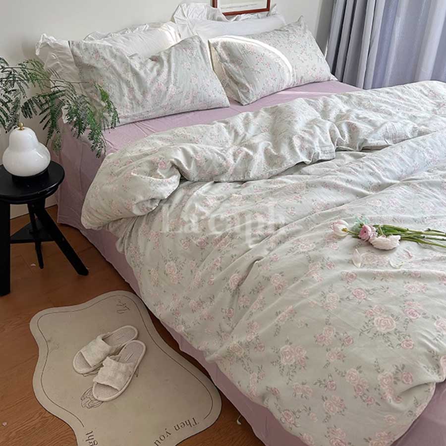 vintage rose bedlinen set