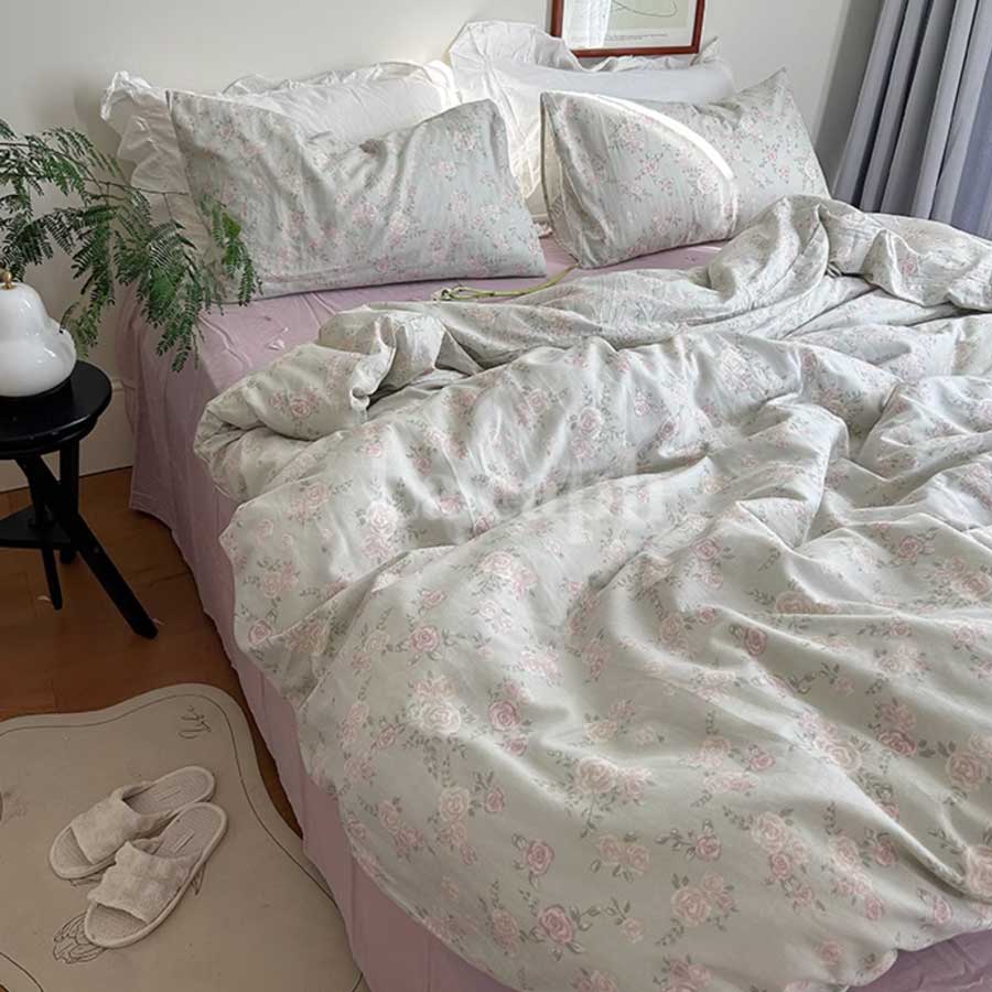 vintage rose bedlinen set