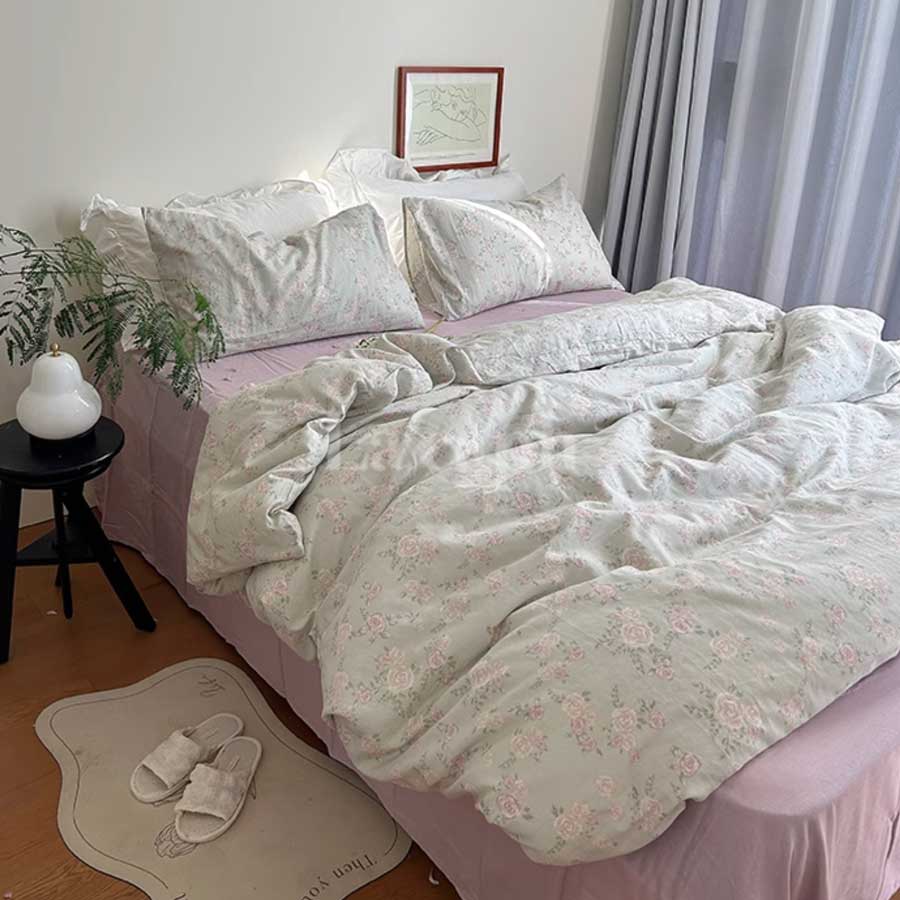 vintage rose bedlinen set