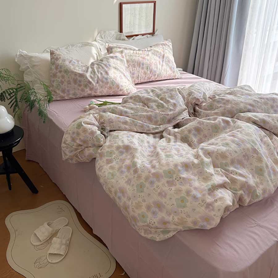 pink floral bedlinen set