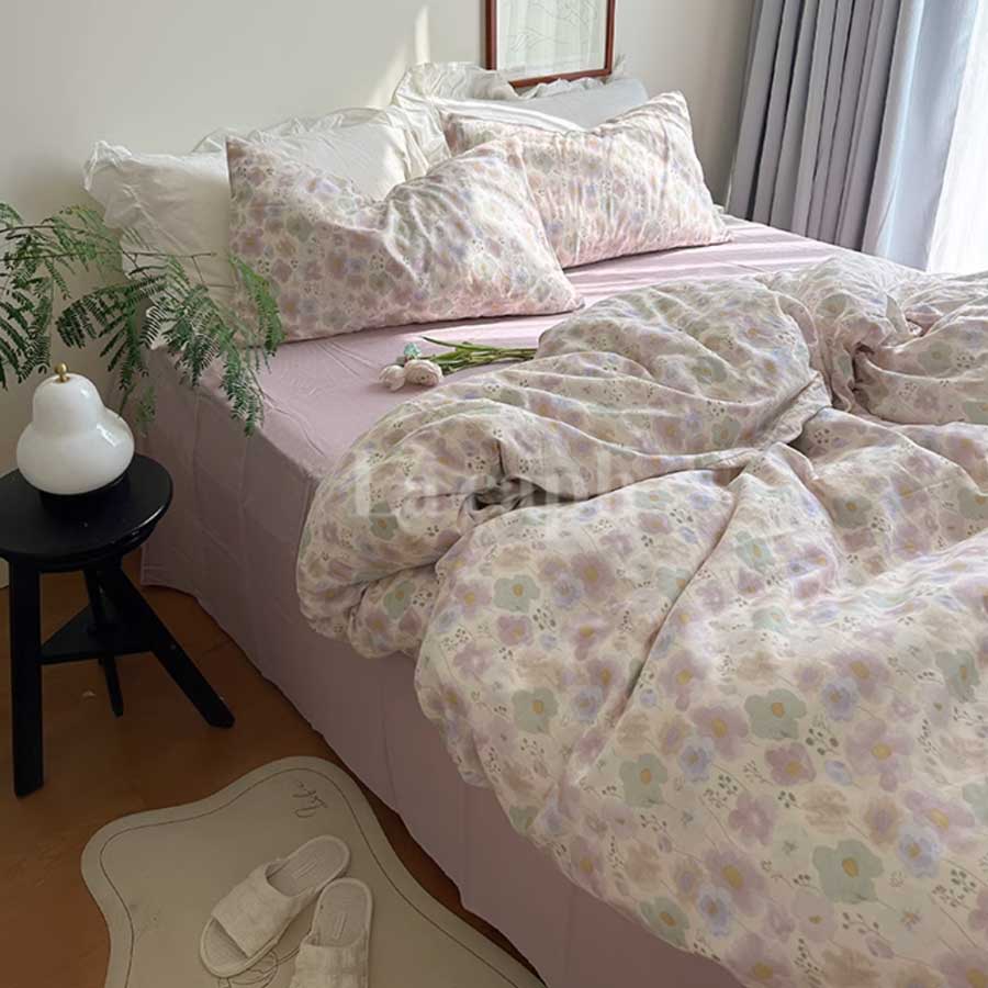 pink floral bedlinen set