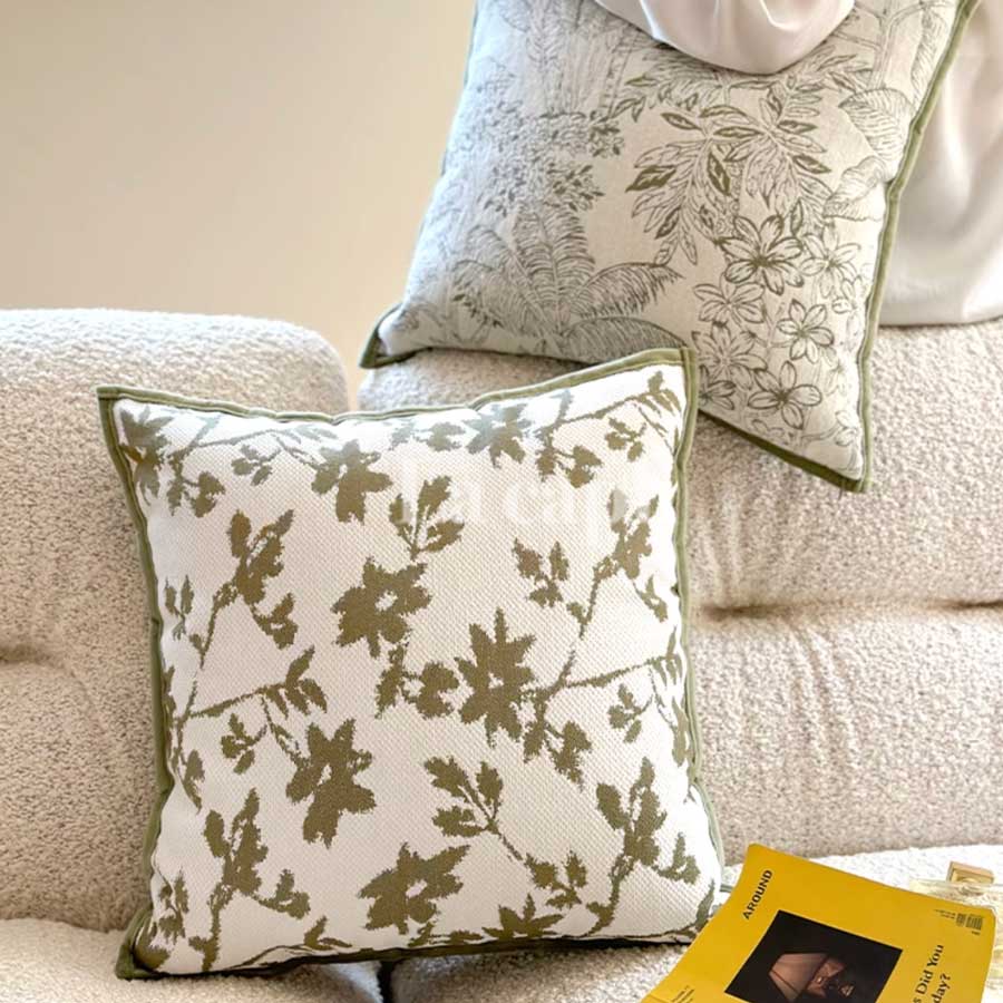 jacquard botanical cushion (2designs)