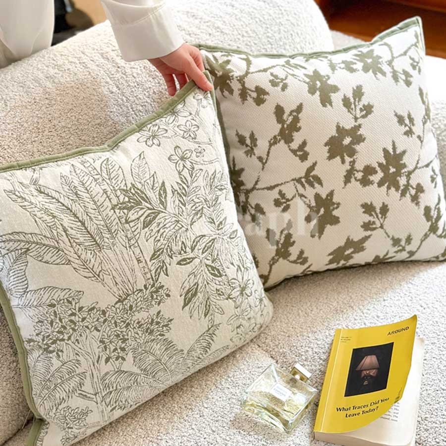 jacquard botanical cushion (2designs)