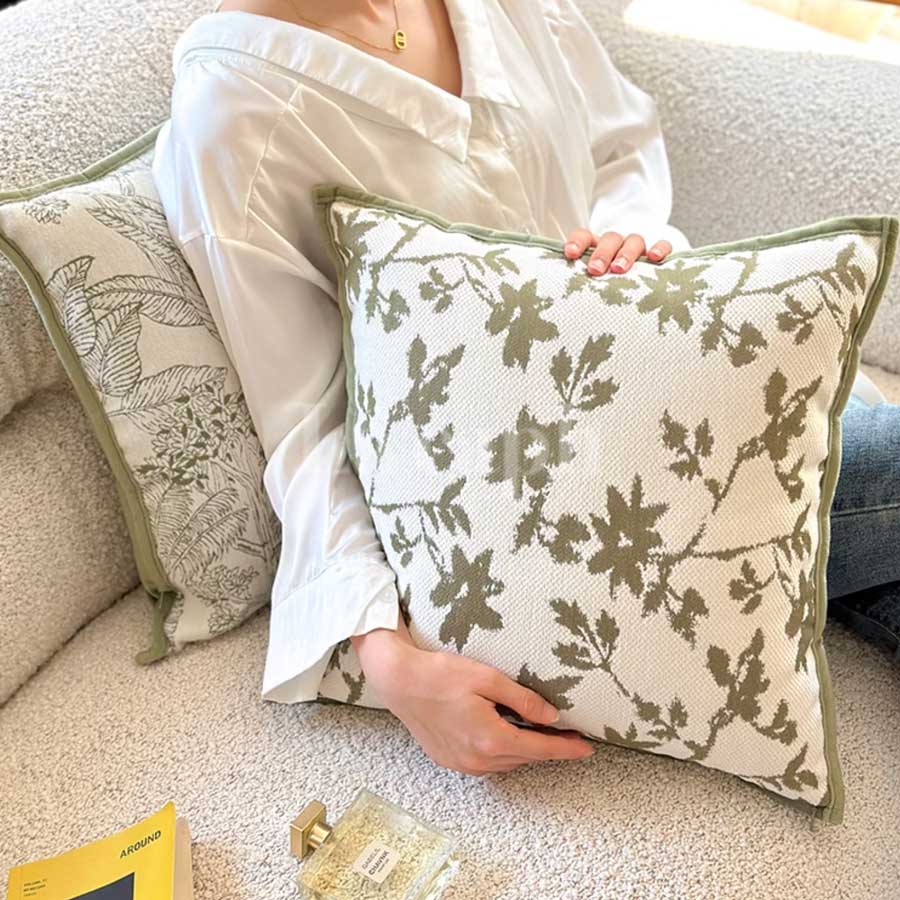 jacquard botanical cushion (2designs)