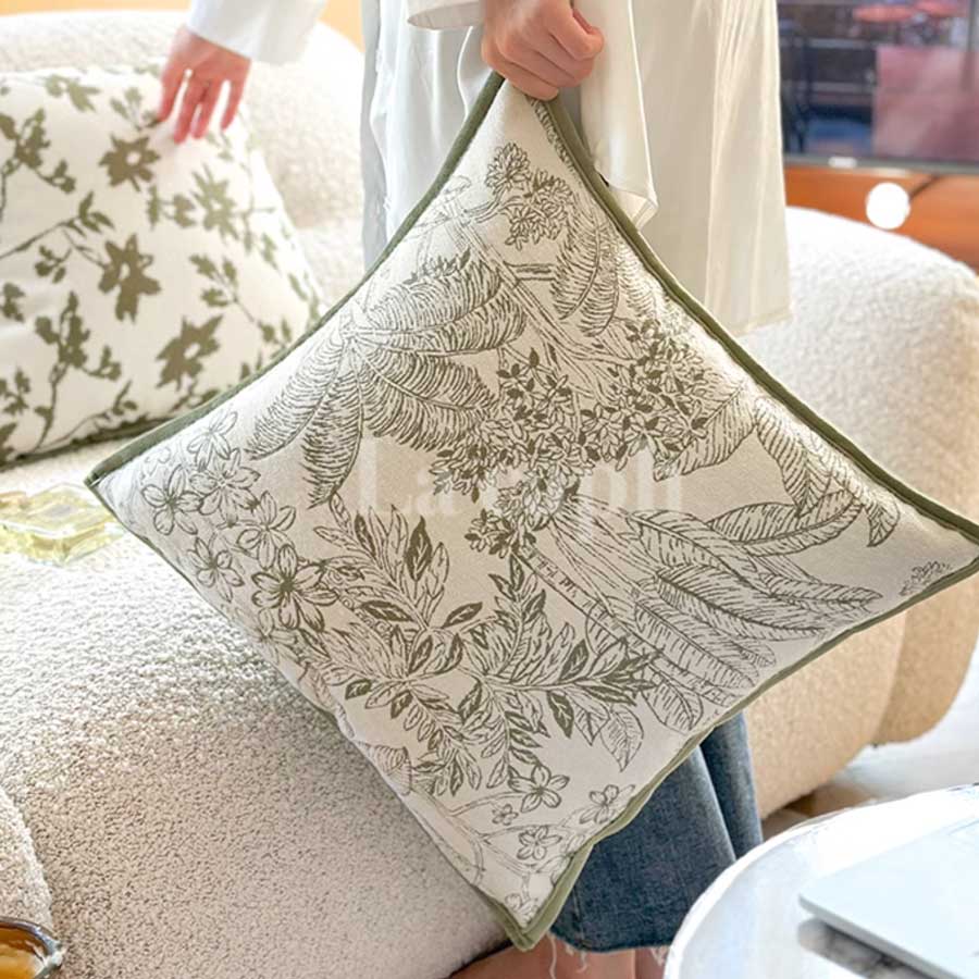 jacquard botanical cushion (2designs)