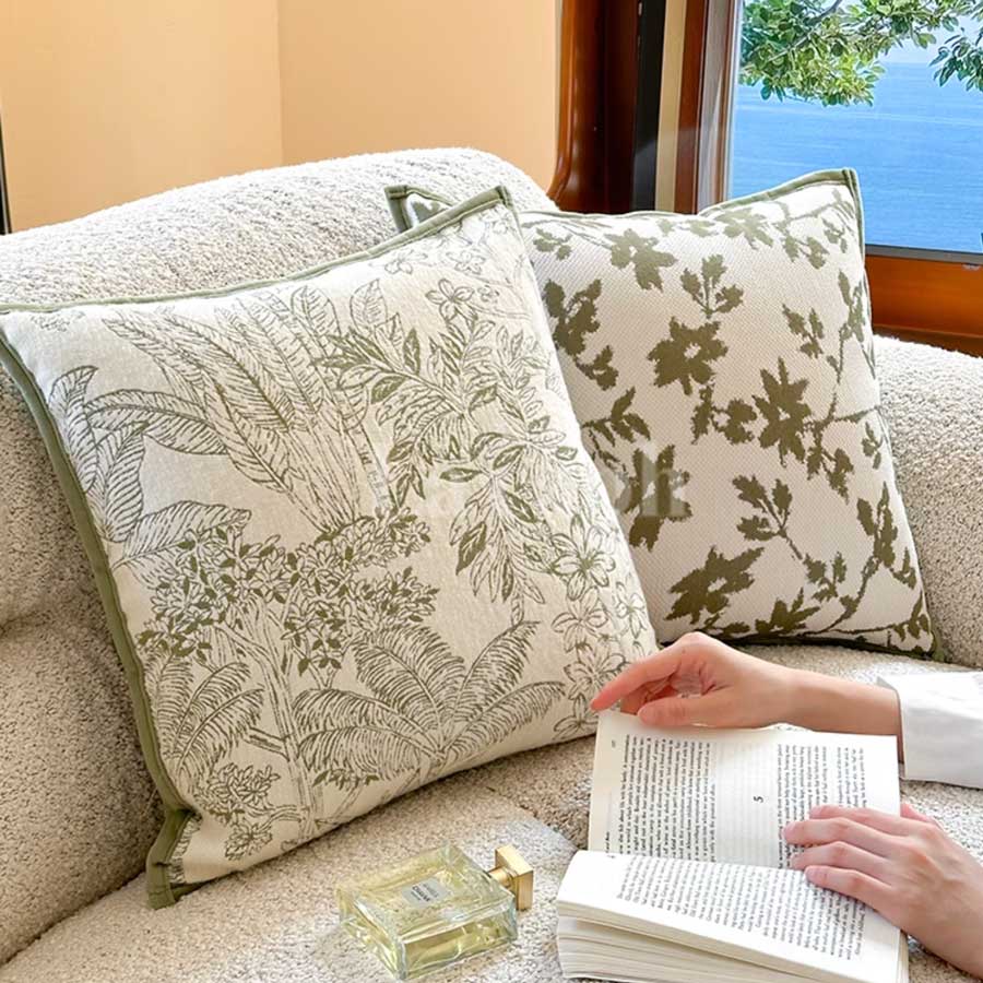 jacquard botanical cushion (2designs)