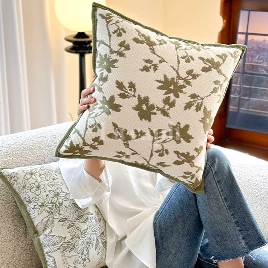 jacquard botanical cushion (2designs)