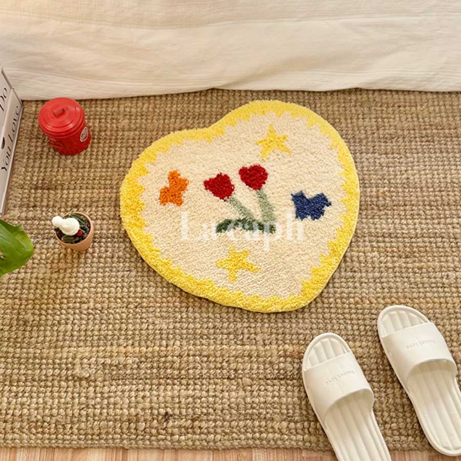 flower heart mini mat (2colors)