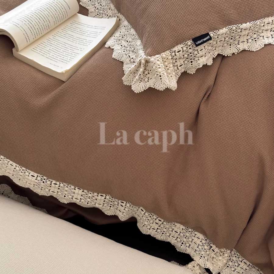 lace frill bedlinen set (2colors)