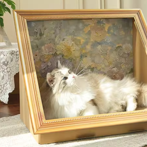 Oil painting design cat scratcher (2design)