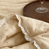 8design natural floral summer quilt