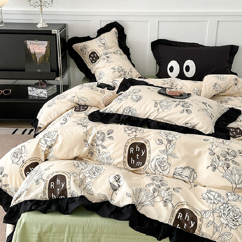 15design frill flower bedlinen set